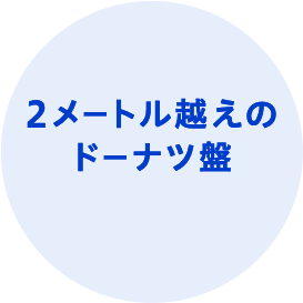2メートル越えのドーナツ盤